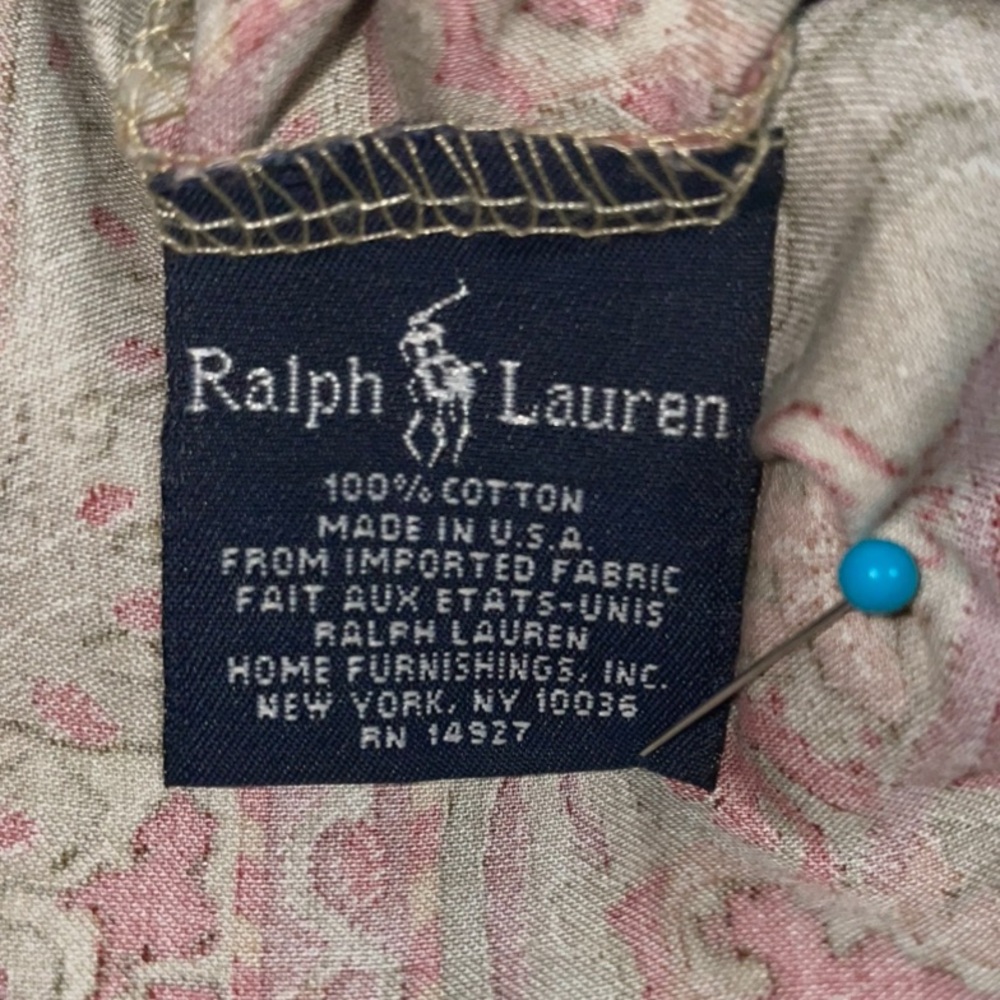 Vintage Ralph Lauren Randolph Galahad Paisley Cotton Sateen Pillowcases - Picture 5 of 5